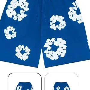 Denim Tears | Shorts | Denim Tears Blue Cotton Wreath Shorts